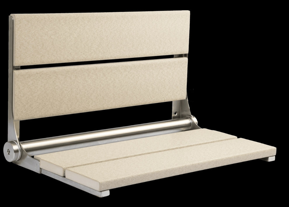 26″ Bilanx Shower Seat in Brushed Finish.