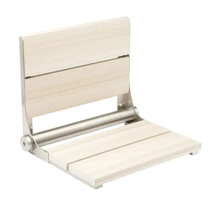 26″ Bilanx Shower Seat in Brushed Finish.