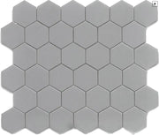 CC Mosaics Gray Matte (12x12 Hexagon Mosaic (2x2))