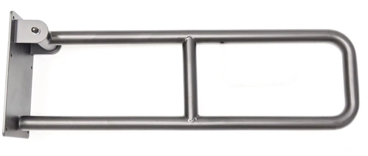 Brushed folding grab bar
