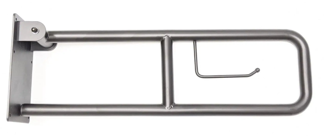 Brushed folding grab bar with TPH
