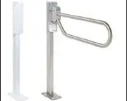 Floor mounted support column. Stainless steel.