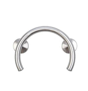 Polished shower valve ring grab bar