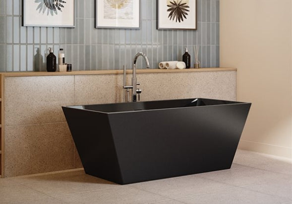 Fleurco Calando Black Petite Freestanding Acrylic Tub – Series BCA5631