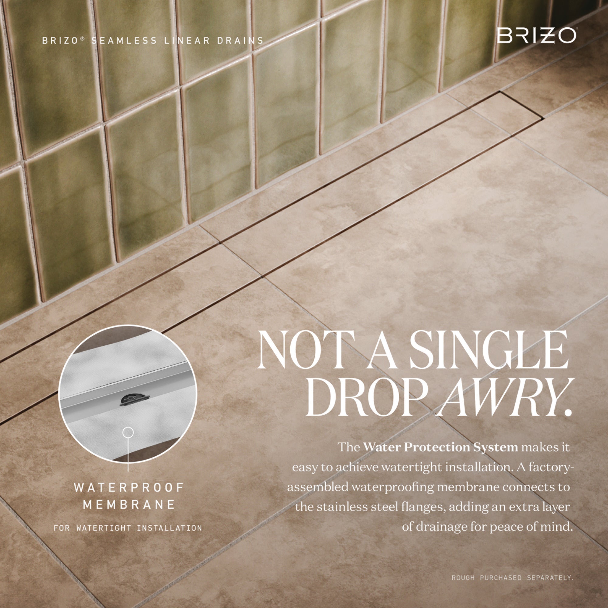 Brizo Other 24" Seamless Linear Shower Drain
