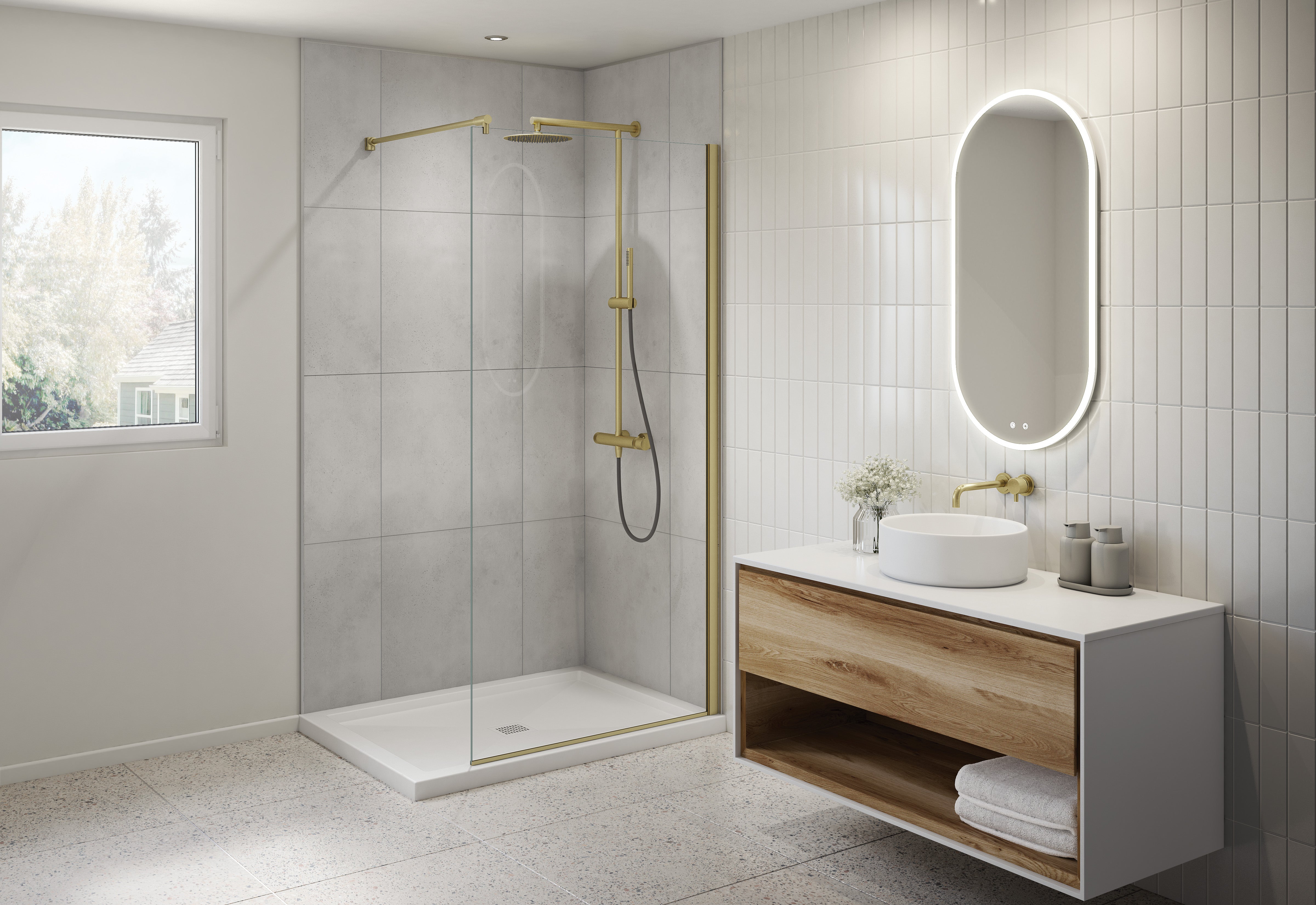 Station Plus Fixed shower panel