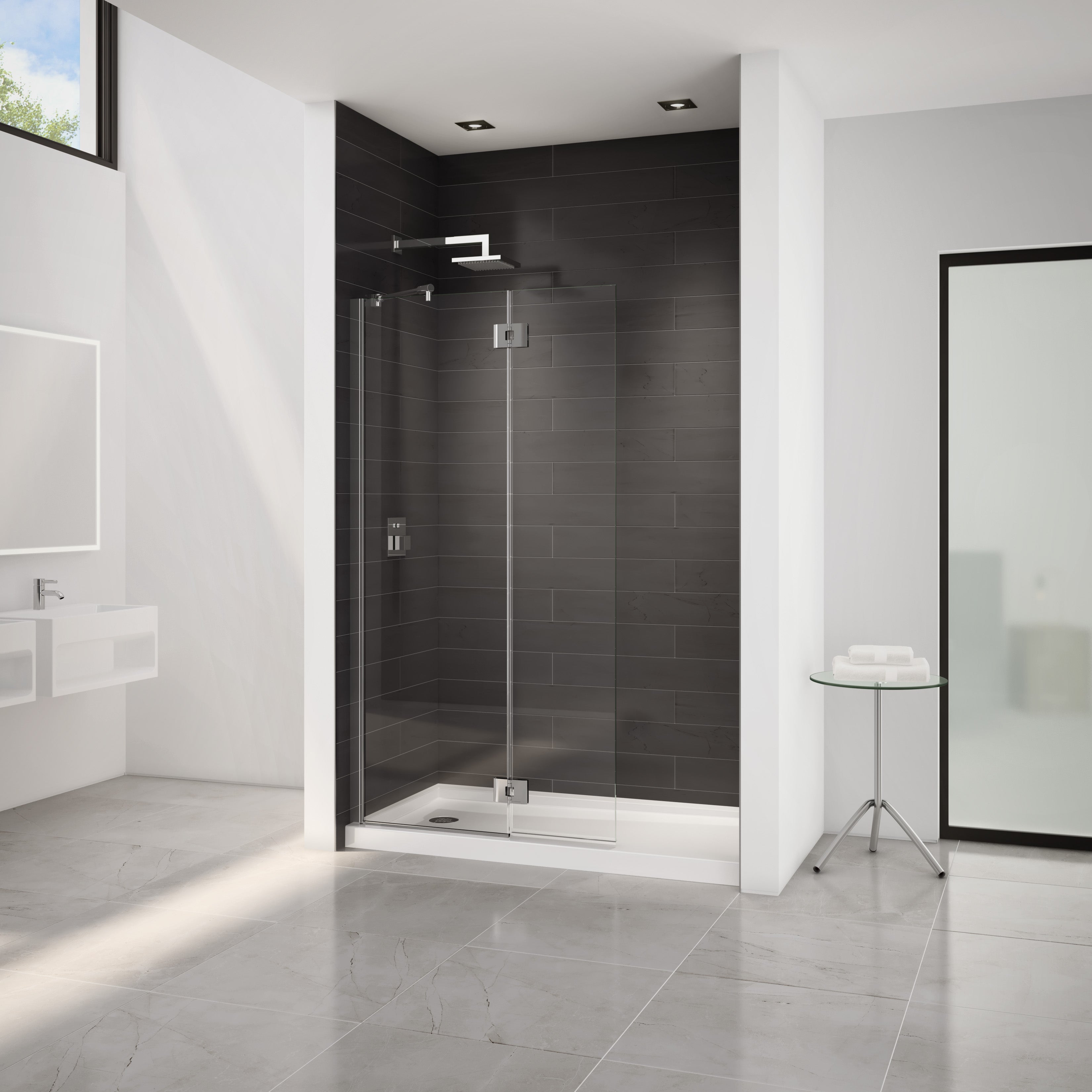 Select Monaco Square top shower shield