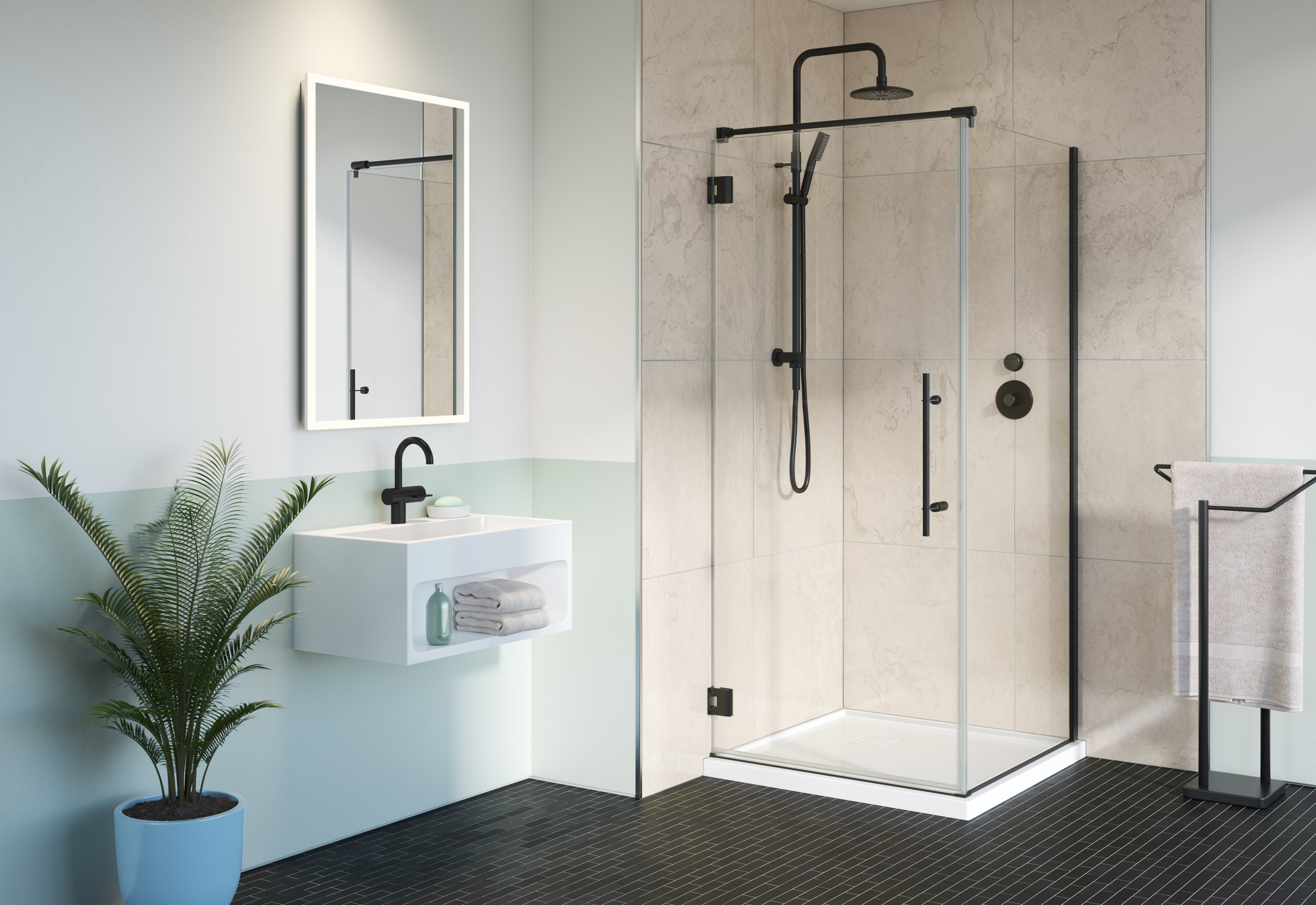 Select Platinum Cube Shower Door
