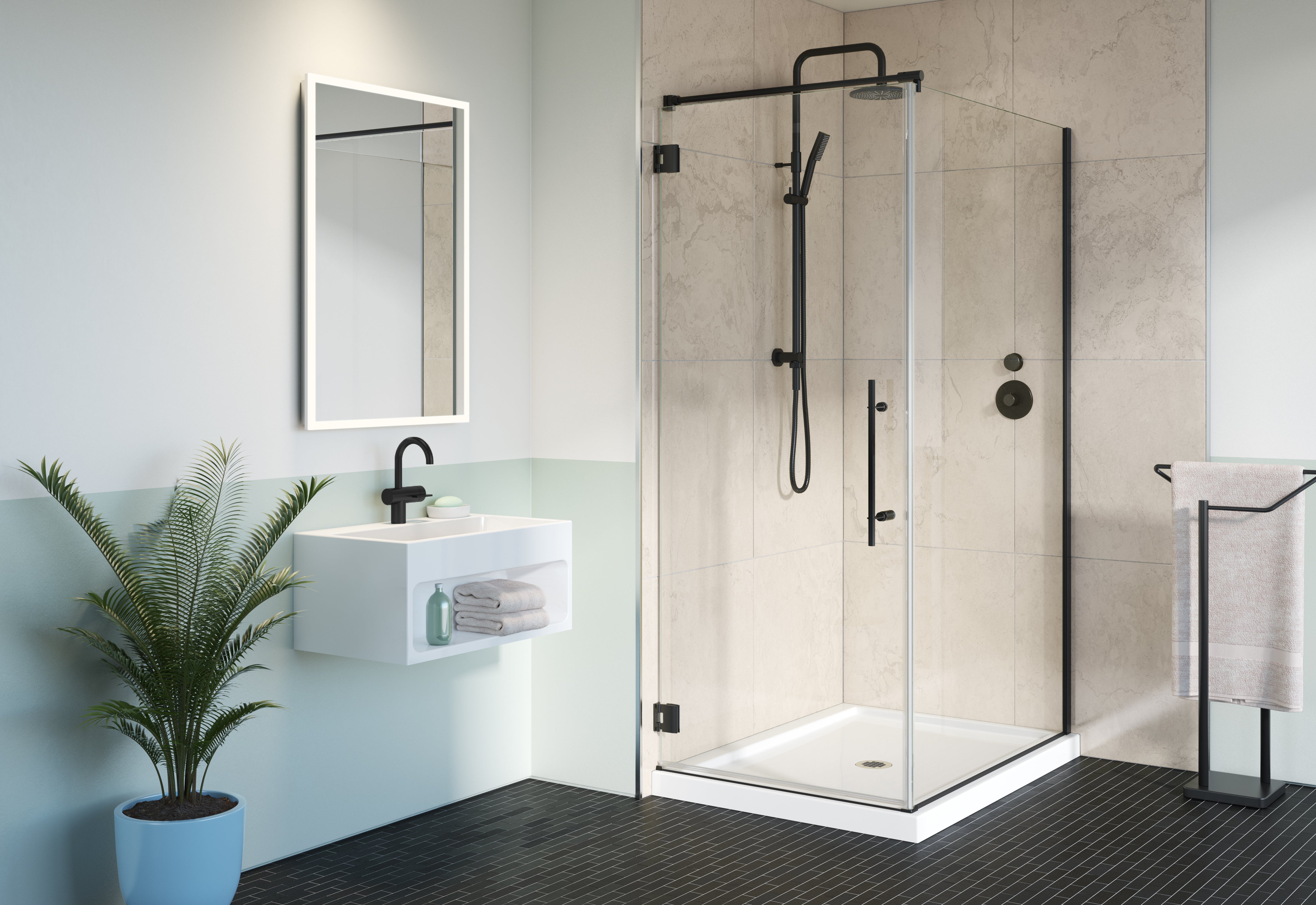 Select Platinum Cube Shower Door