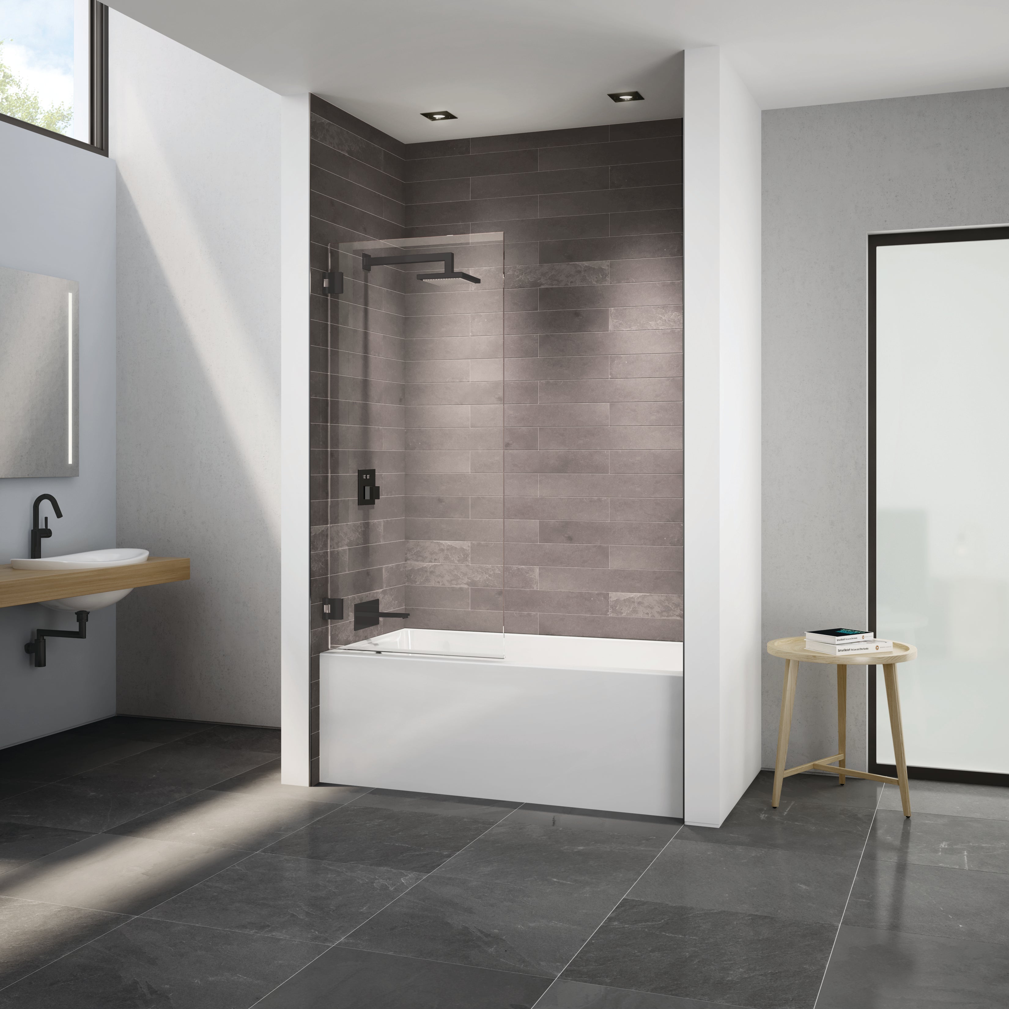 Select Solo Square top pivot tub panel