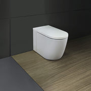 Duravit SensoWash i by Philippe Starck 1.06/0.8 GPF Dual Flush Rimless Elongated Floorstanding Bidet Toilet in White with HygieneGlaze, Includes Integrated Tank - Actuator Sold Separately