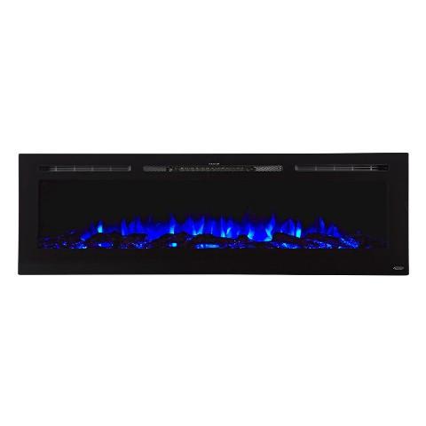 Touchstone Sideline® 72″ Recessed Smart Electric Fireplace with Heat – 80015