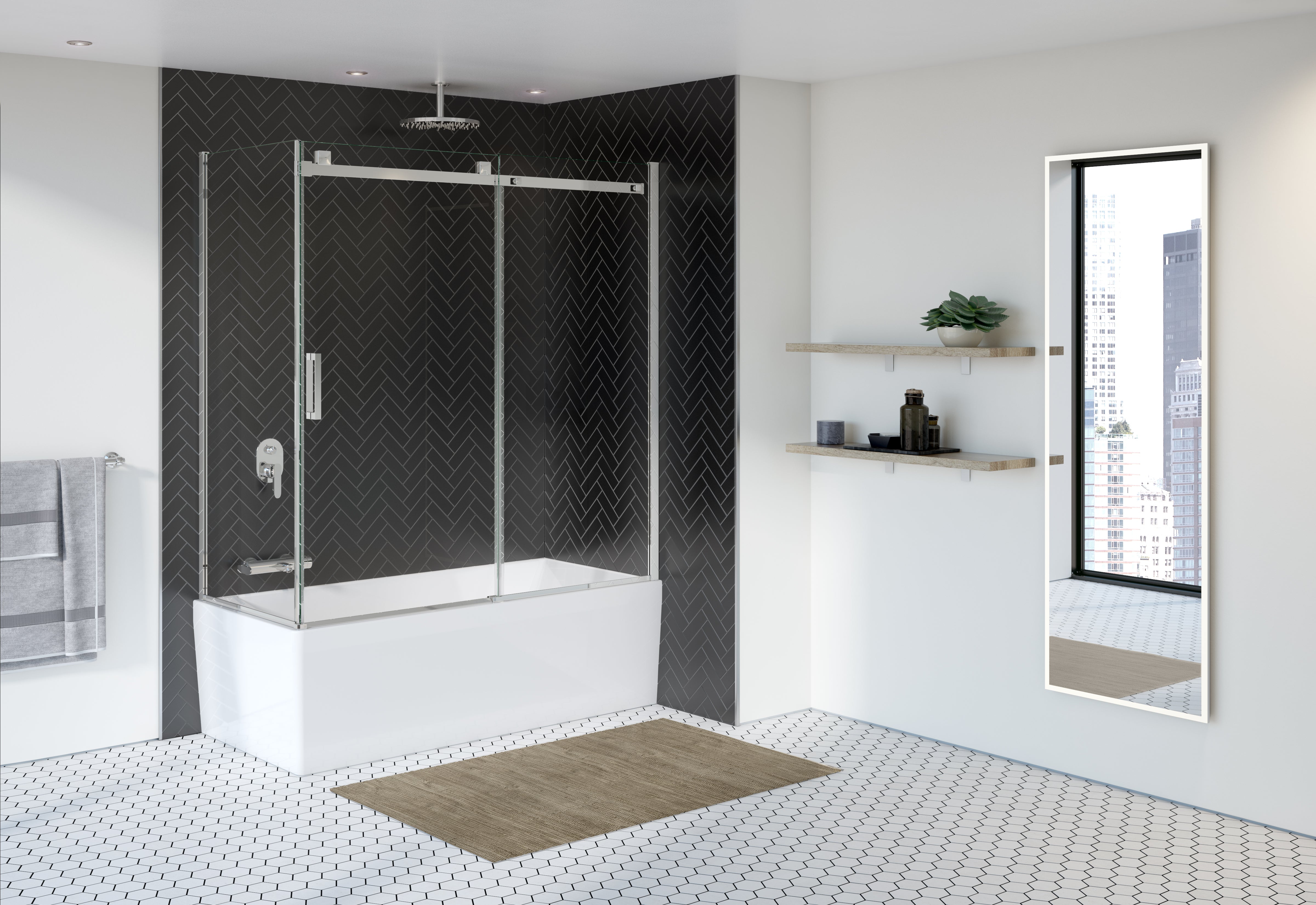 Skyline 2 sided tub enclosure Shower Door