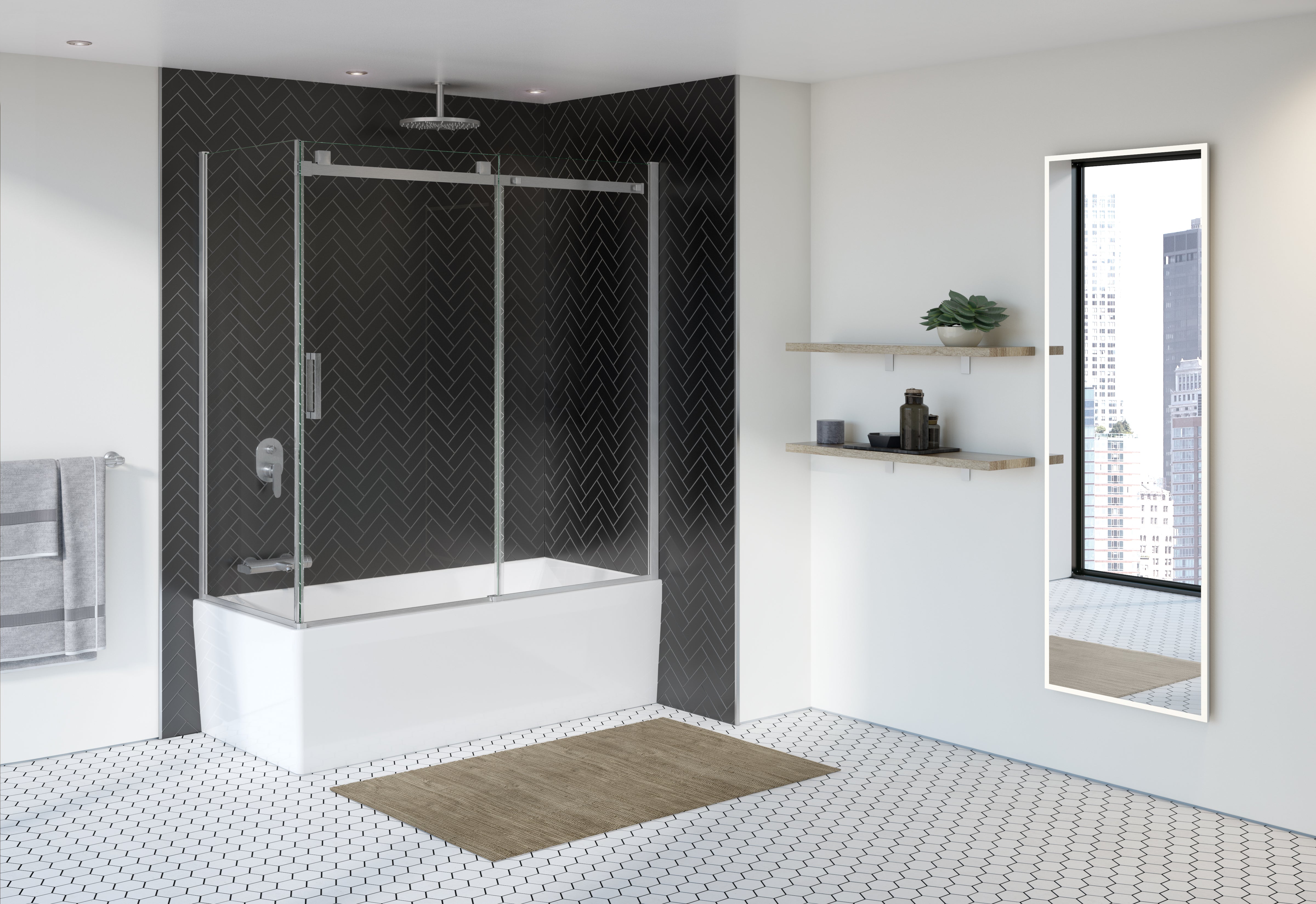 Skyline 2 sided tub enclosure Shower Door