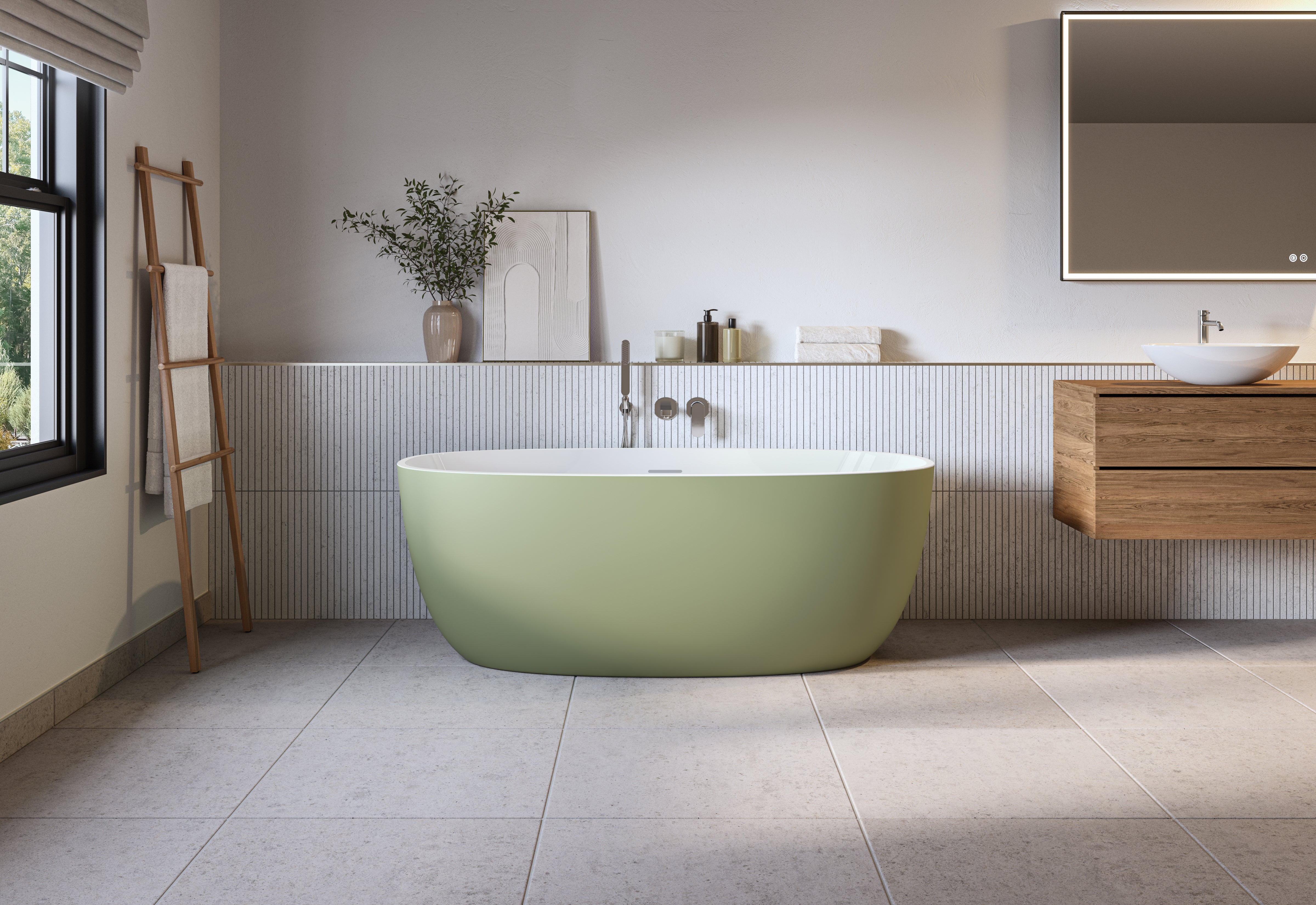 Fleurco Solfege Grande Freestanding Acrylic Tub – Series BSF6332