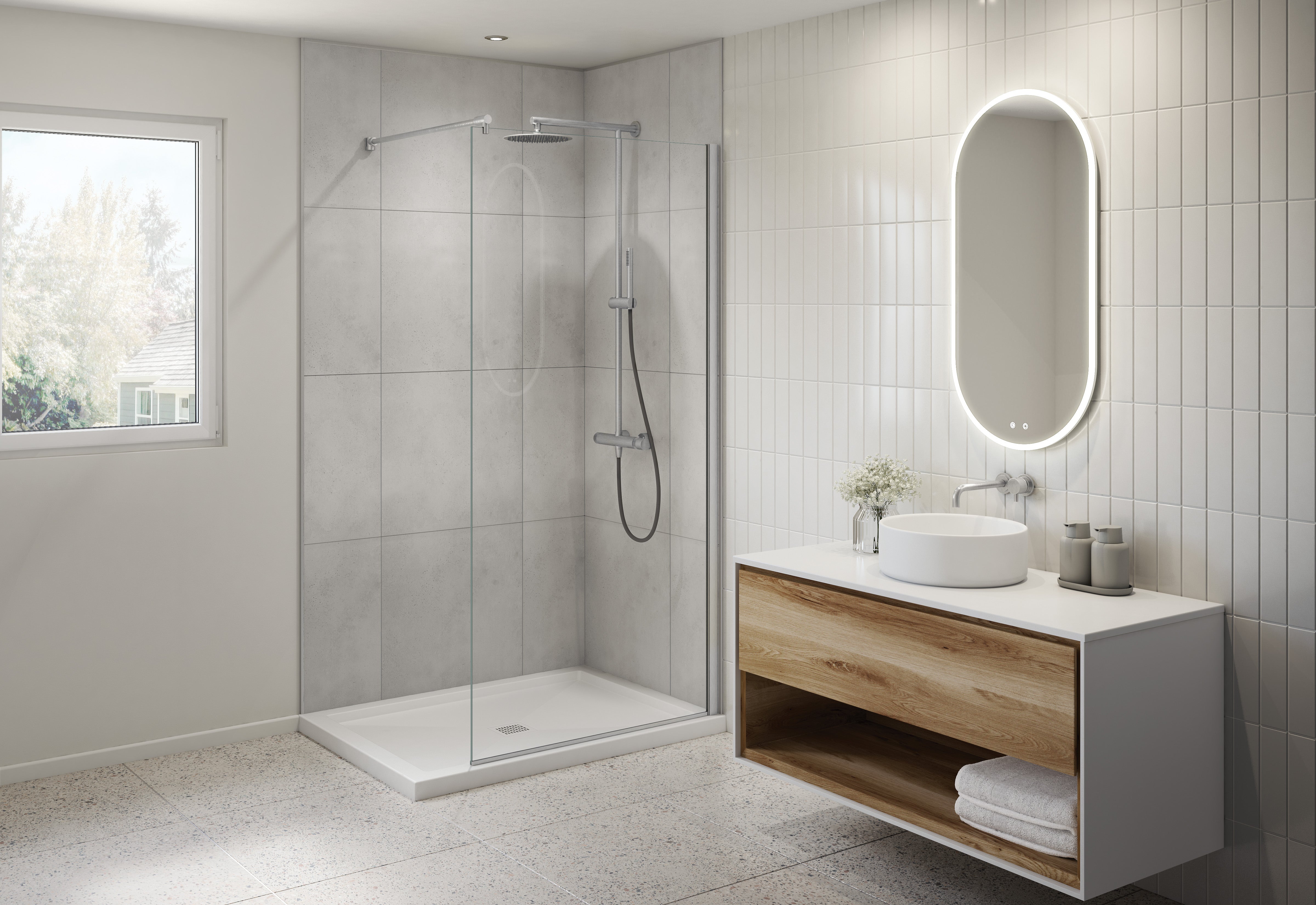 Station Plus Fixed shower panel