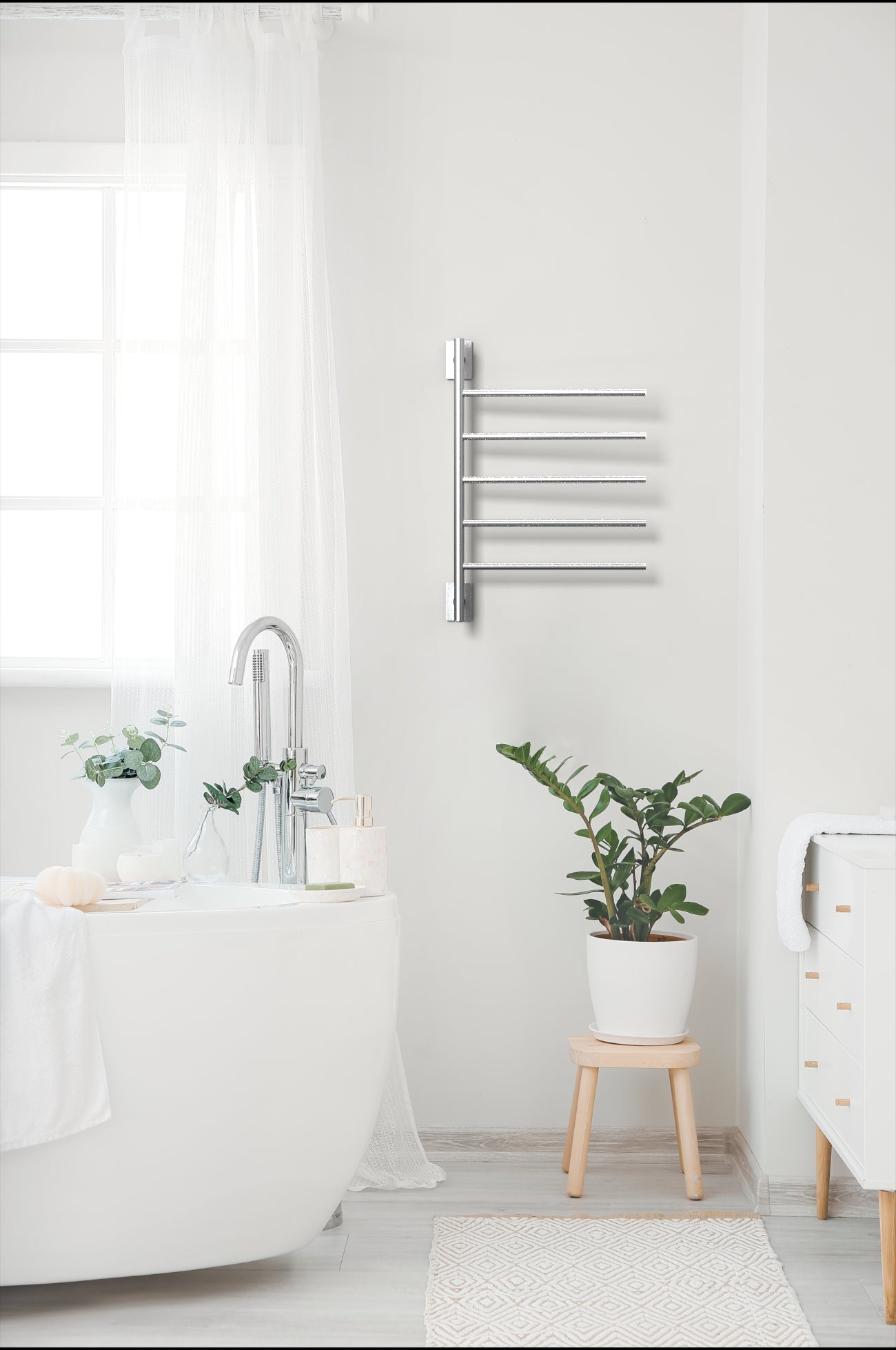 Amba Swivel Bar SB5 5-Bar Plug-In and Hardwired Towel Warmer