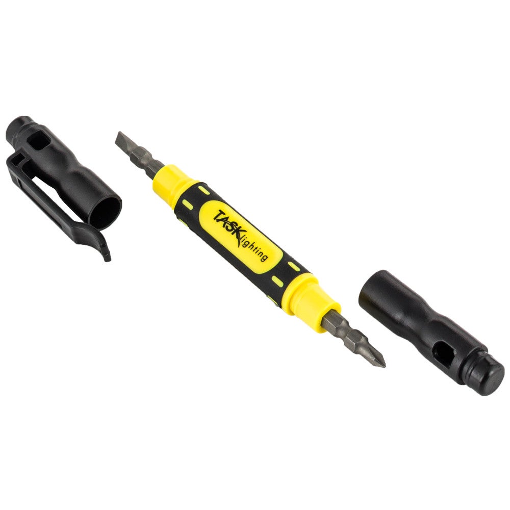 Hardware Resources Task Lighting Multi-Screwdriver with Logo - Yellow/Black (T-TOOL-SD1)