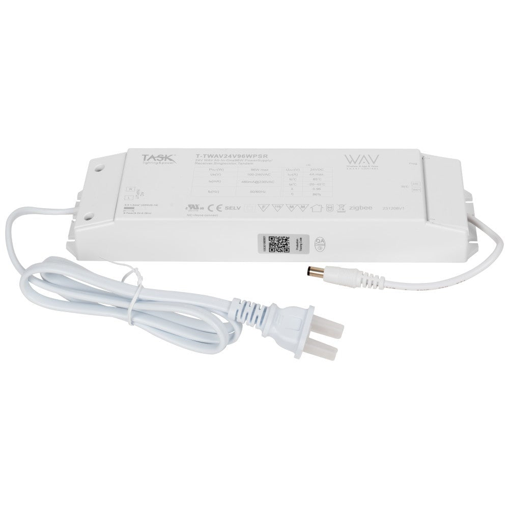 Hardware Resources 96-Watt WAV SMART CONTROL 24V Single-White/Tunable-White Smart Receiver/Power Supply, Zigbee Technology