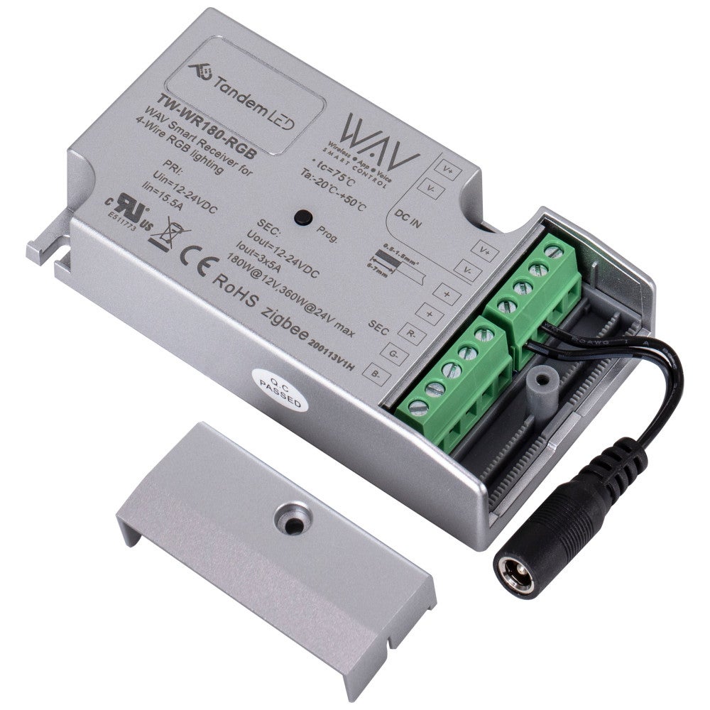 Hardware Resources 180-Watt WAV SMART CONTROL 4-Wire Multi-Color RGB Lighting Smart Receiver, Zigbee Technology