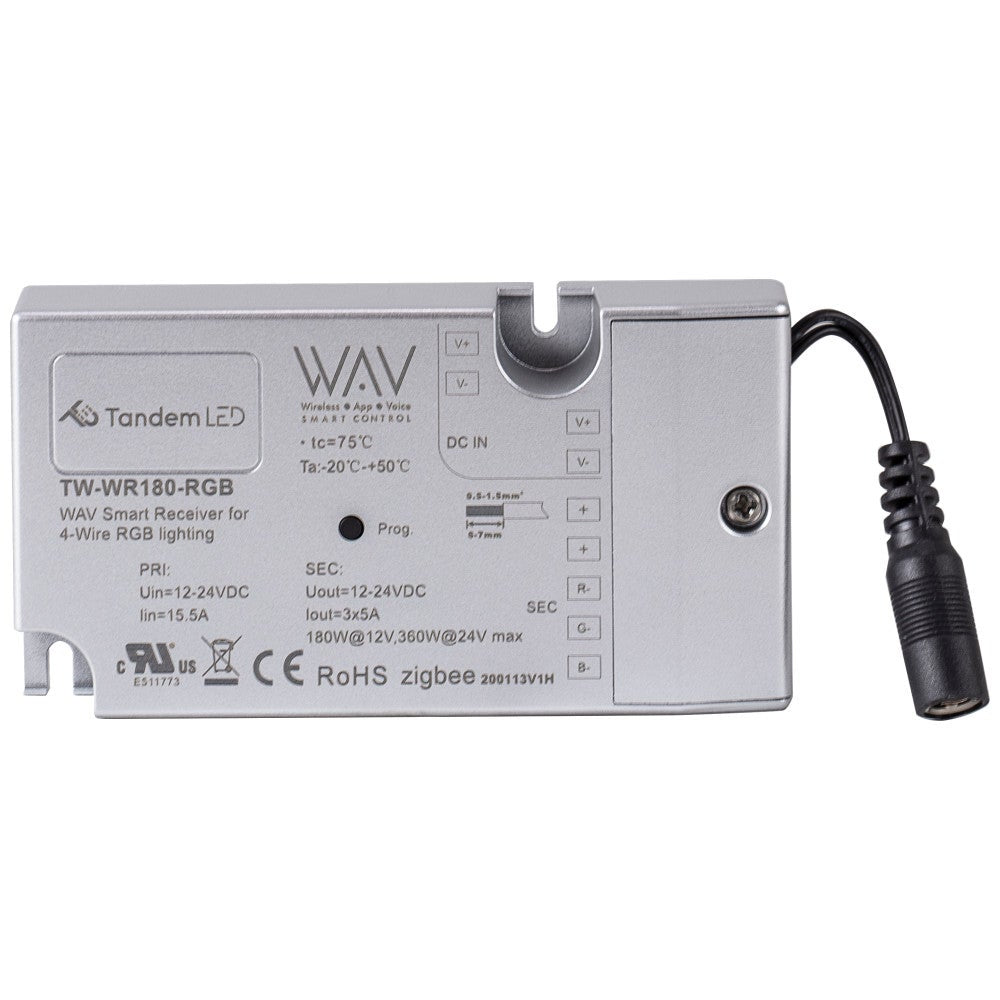 Hardware Resources 180-Watt WAV SMART CONTROL 4-Wire Multi-Color RGB Lighting Smart Receiver, Zigbee Technology