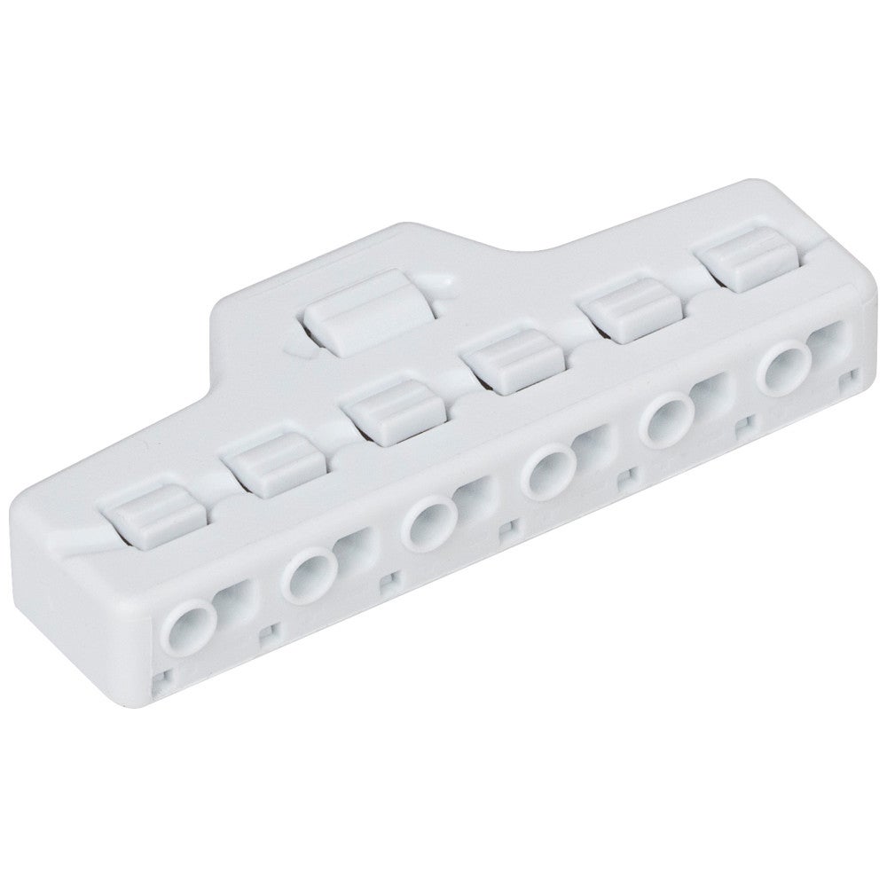 Hardware Resources 9 Amp Wire Distribution Block, 6 Outputs, White