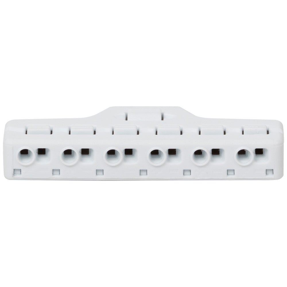 Hardware Resources 9 Amp Wire Distribution Block, 6 Outputs, White