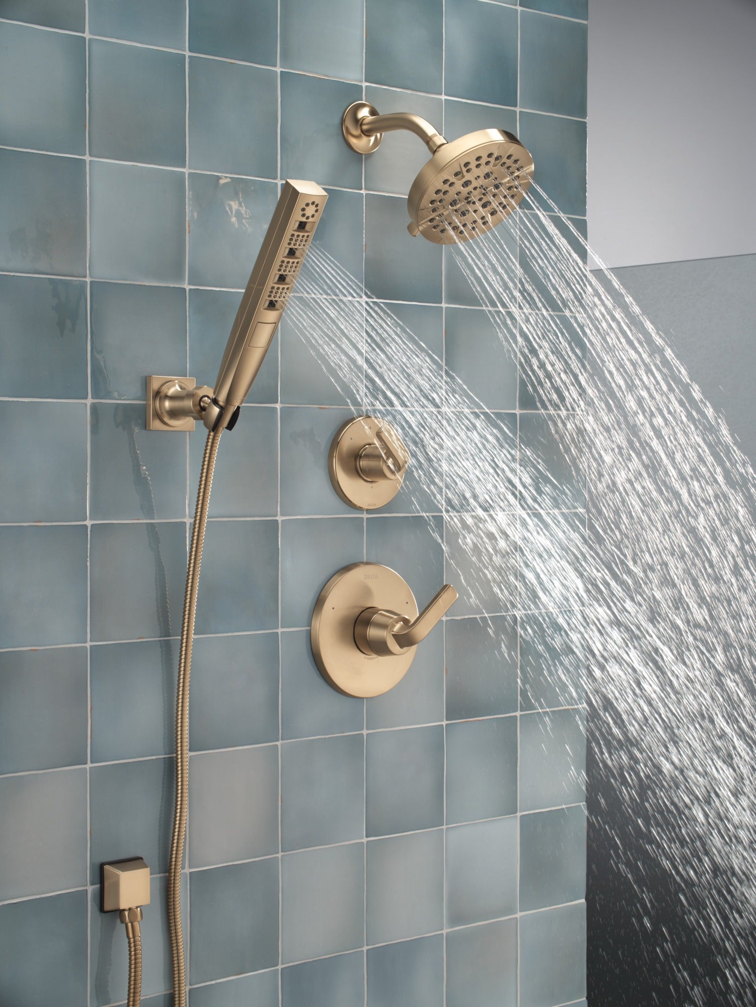 Delta Universal Showering Components H2OKinetic® 4-Setting Wall Mount Hand Shower