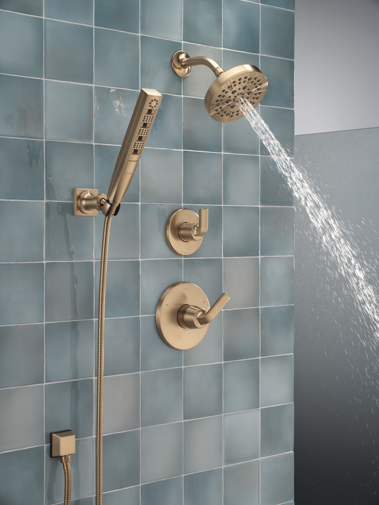 Delta Universal Showering Components H2OKinetic® 4-Setting Wall Mount Hand Shower