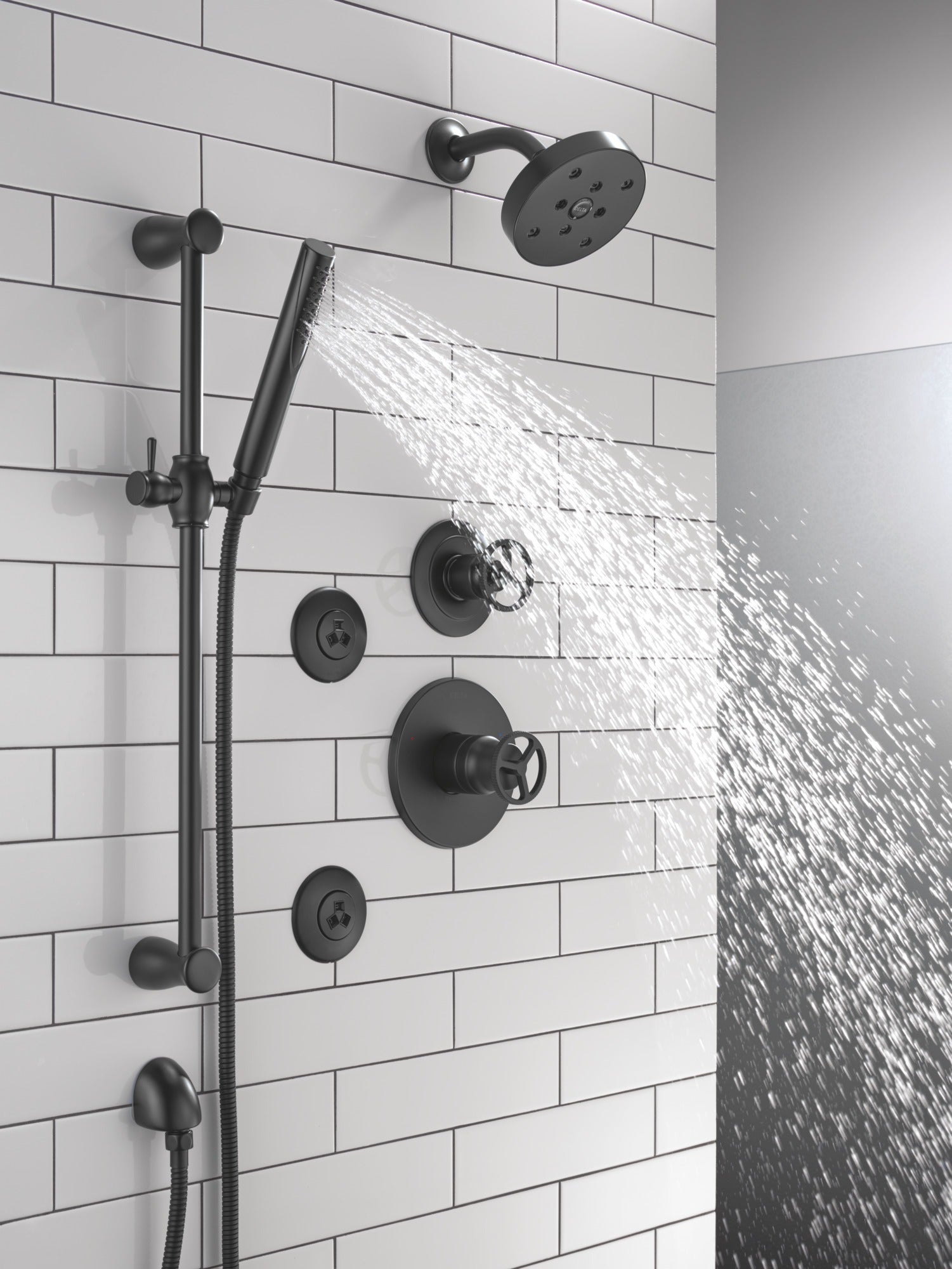 Delta Grail® Premium Single-Setting Slide Bar Hand Shower
