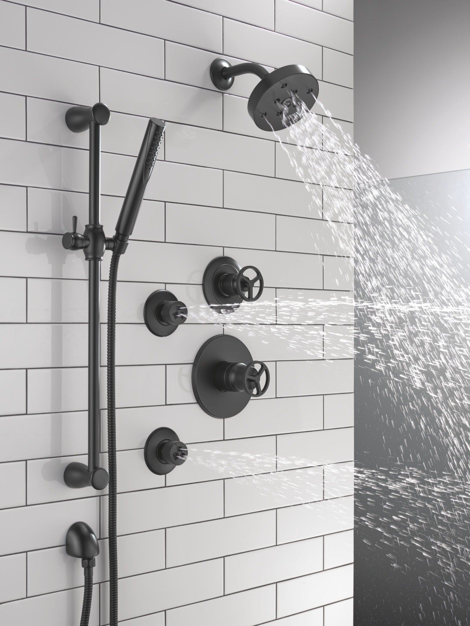 Delta Grail® Premium Single-Setting Slide Bar Hand Shower