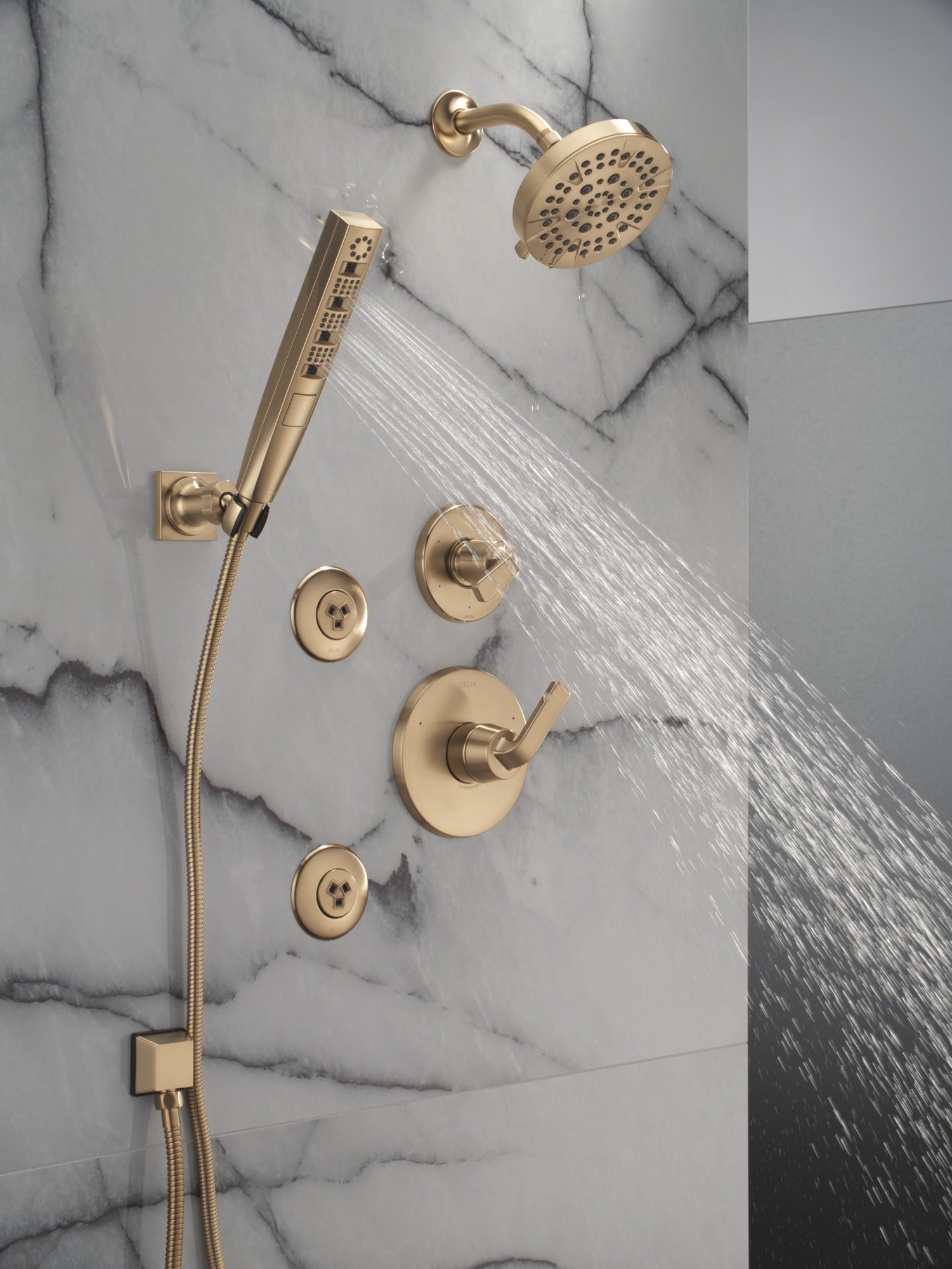 Delta Universal Showering Components H2OKinetic® 4-Setting Wall Mount Hand Shower