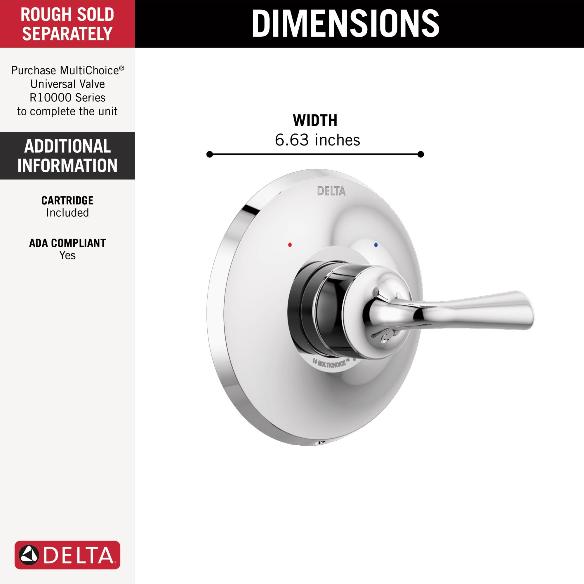 Delta Kayra® Monitor 14 Series Valve Only Trim