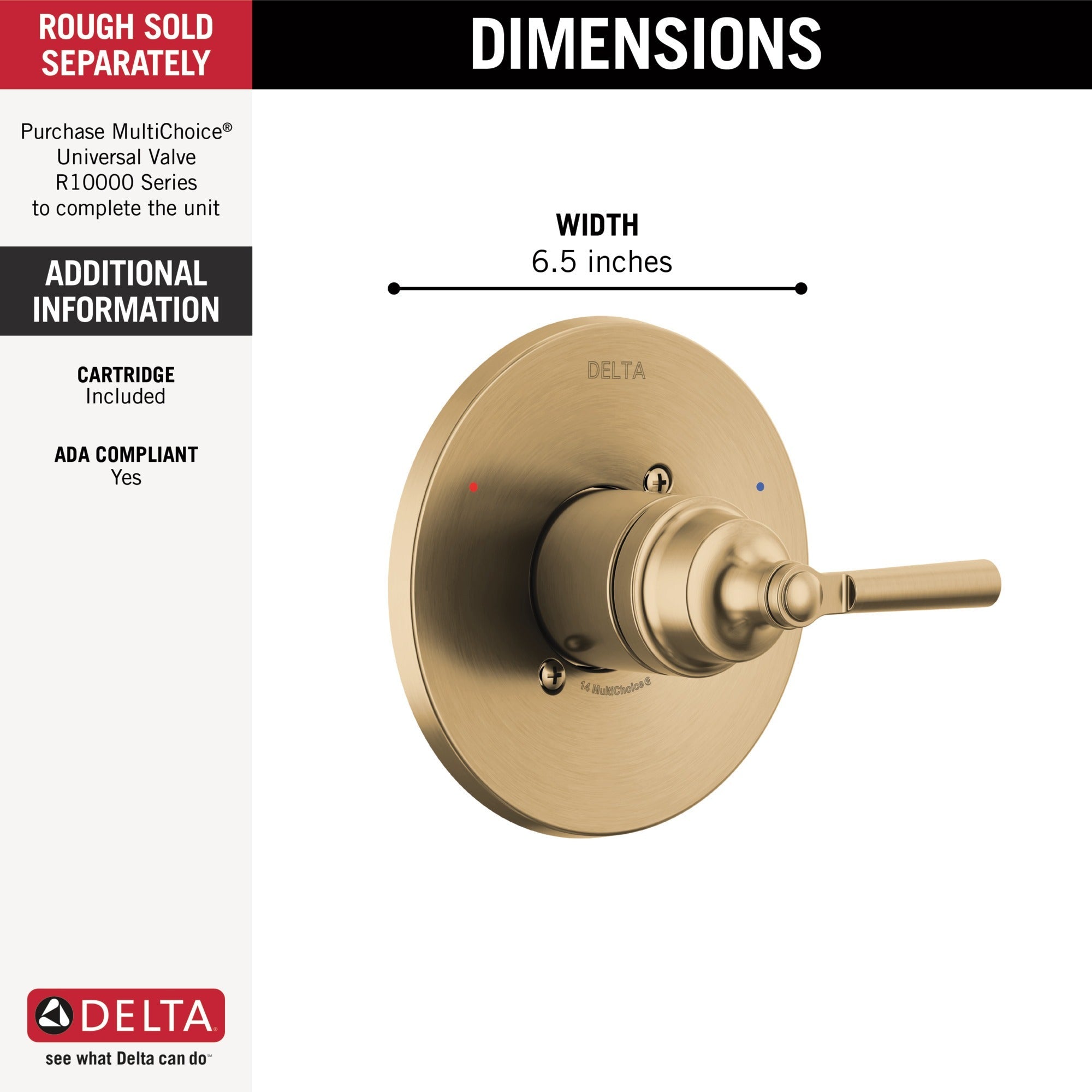Delta Saylor® Monitor® 14 Series Valve Only Trim