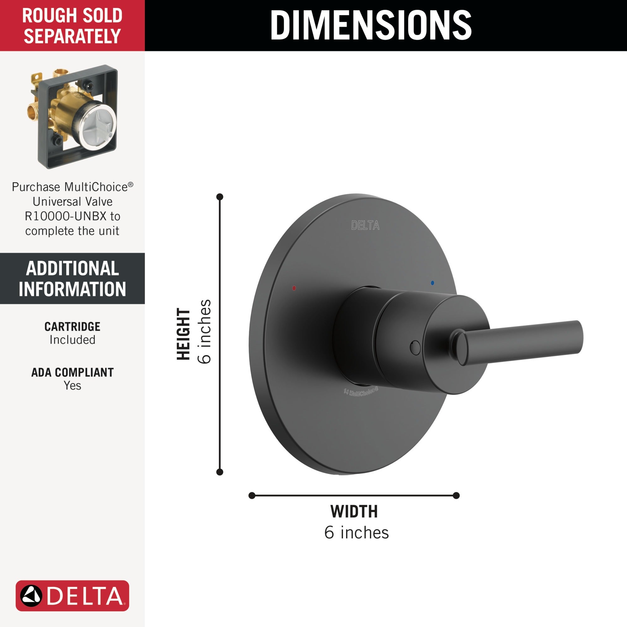 Delta Altado™ Monitor 14 Series Valve Only Trim