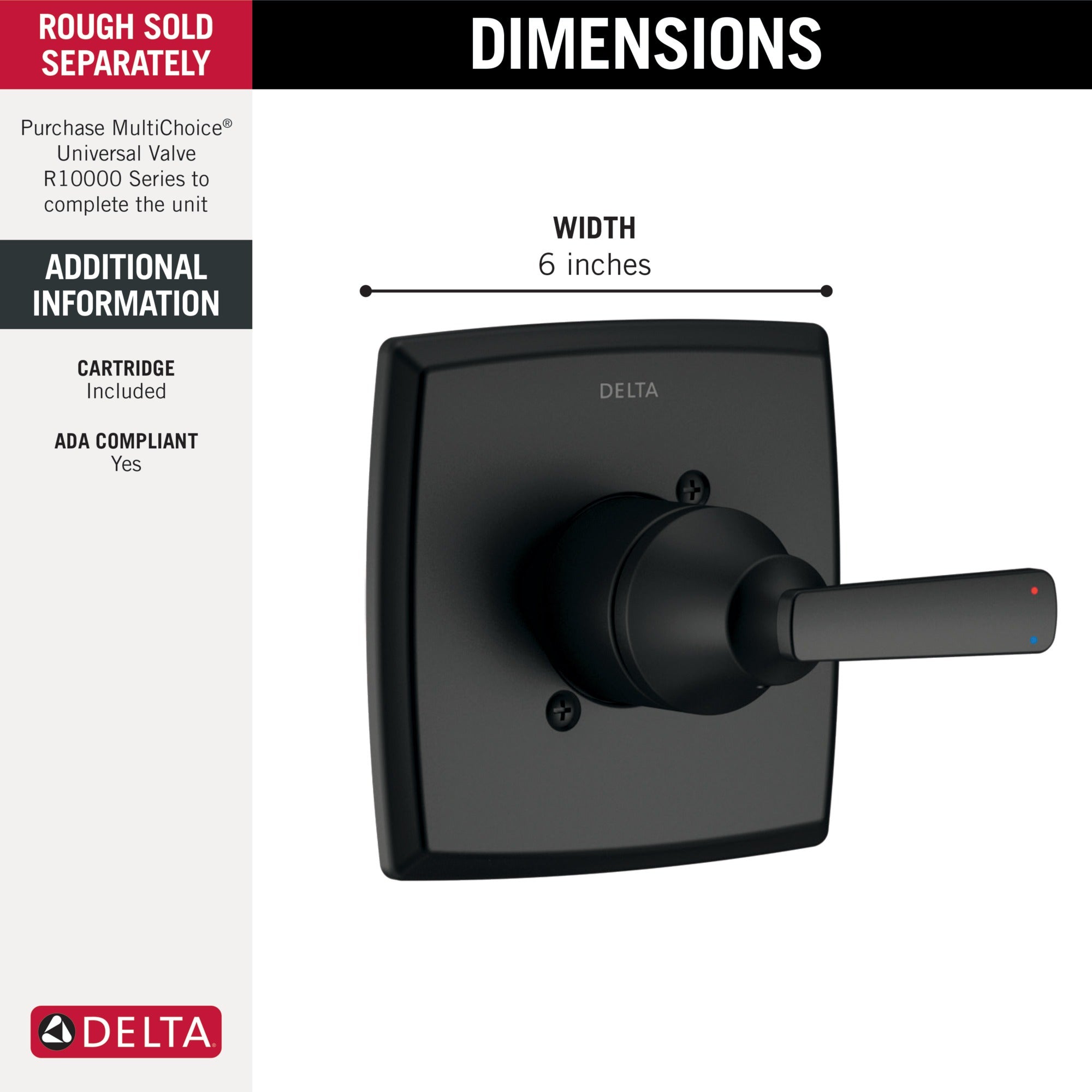 Delta Ashlyn® Monitor® 14 Series Valve Only Trim