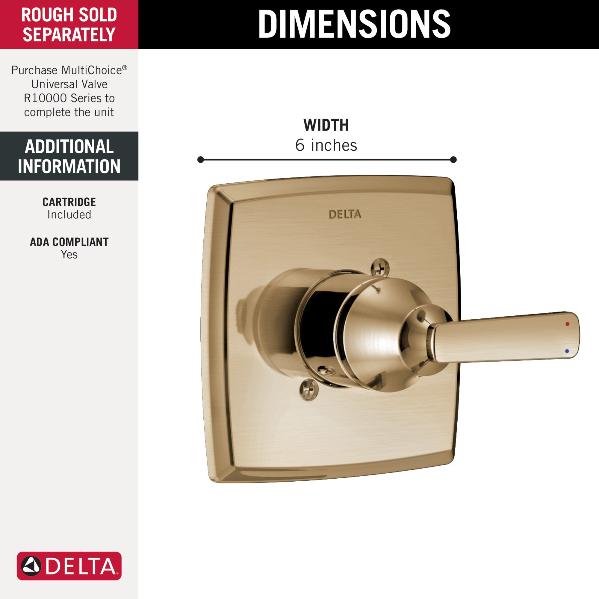 Delta Ashlyn® Monitor® 14 Series Valve Only Trim
