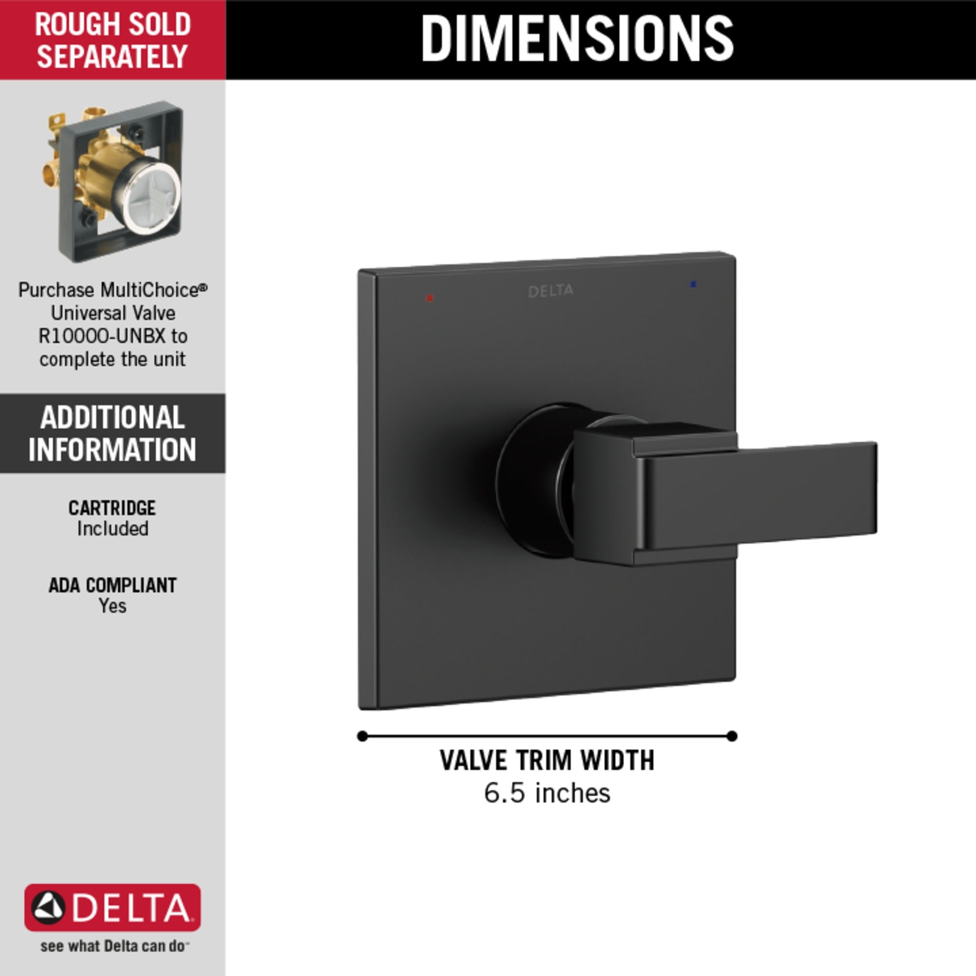Delta Ara® Monitor® 14 Series Valve Only Trim
