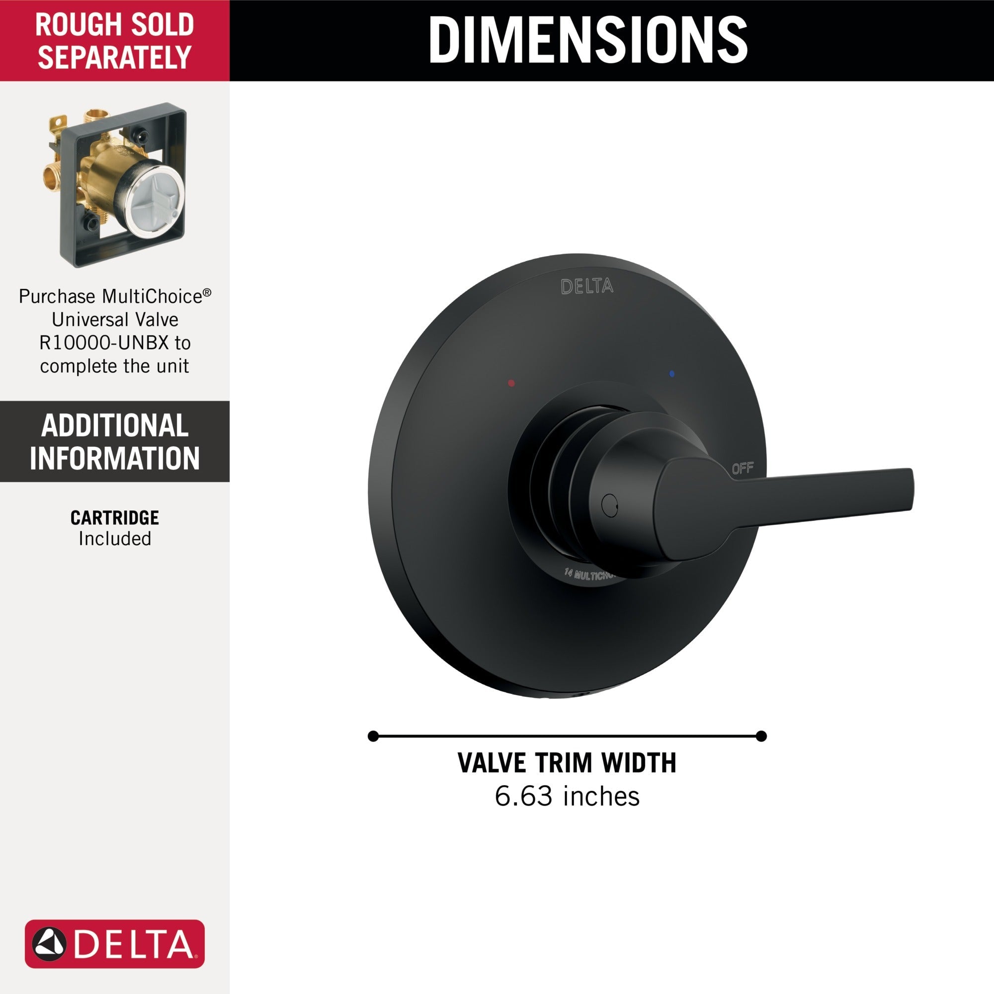 Delta Galeon™ 14 Series Valve Only Trim