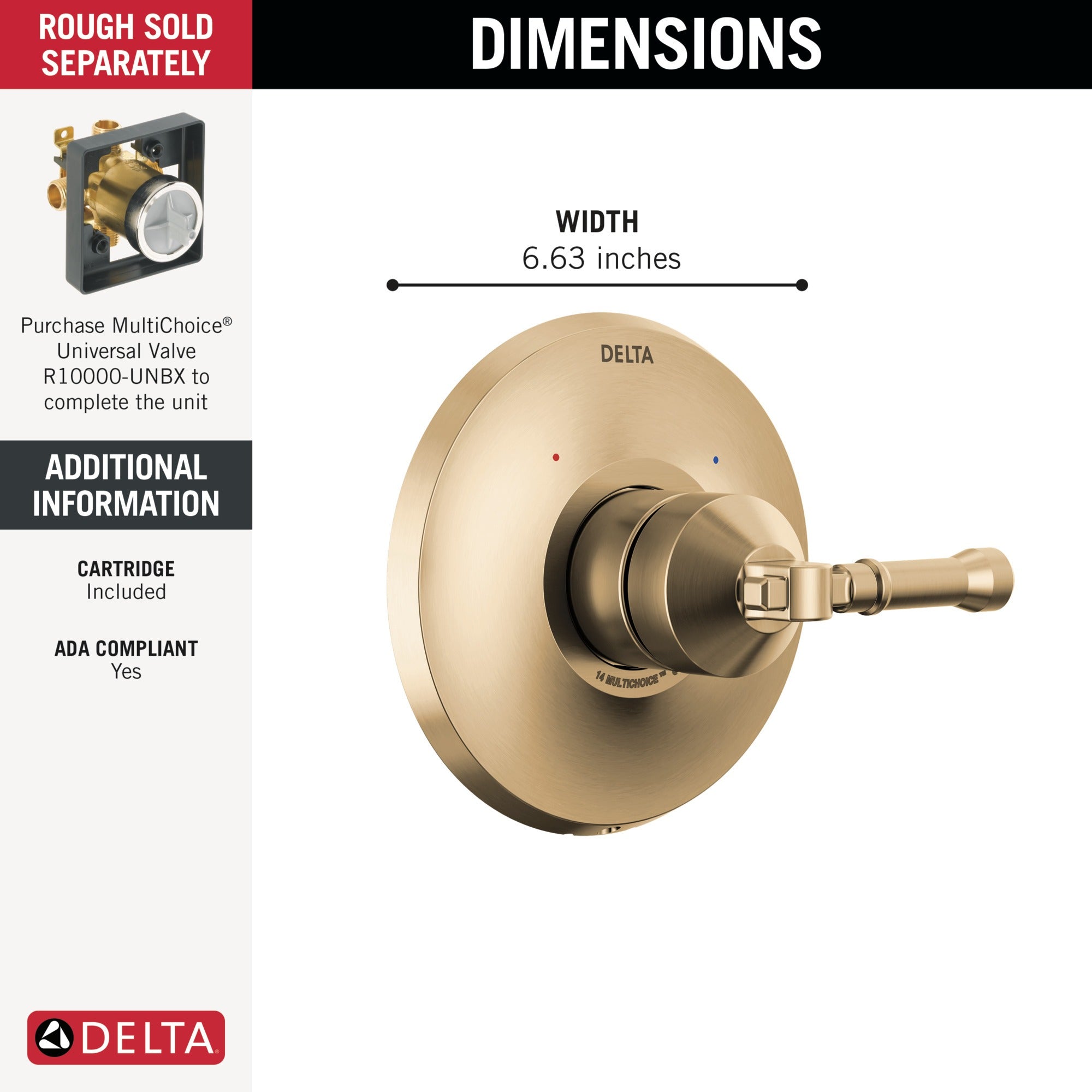 Delta Broderick® 14 Series Valve Only Trim