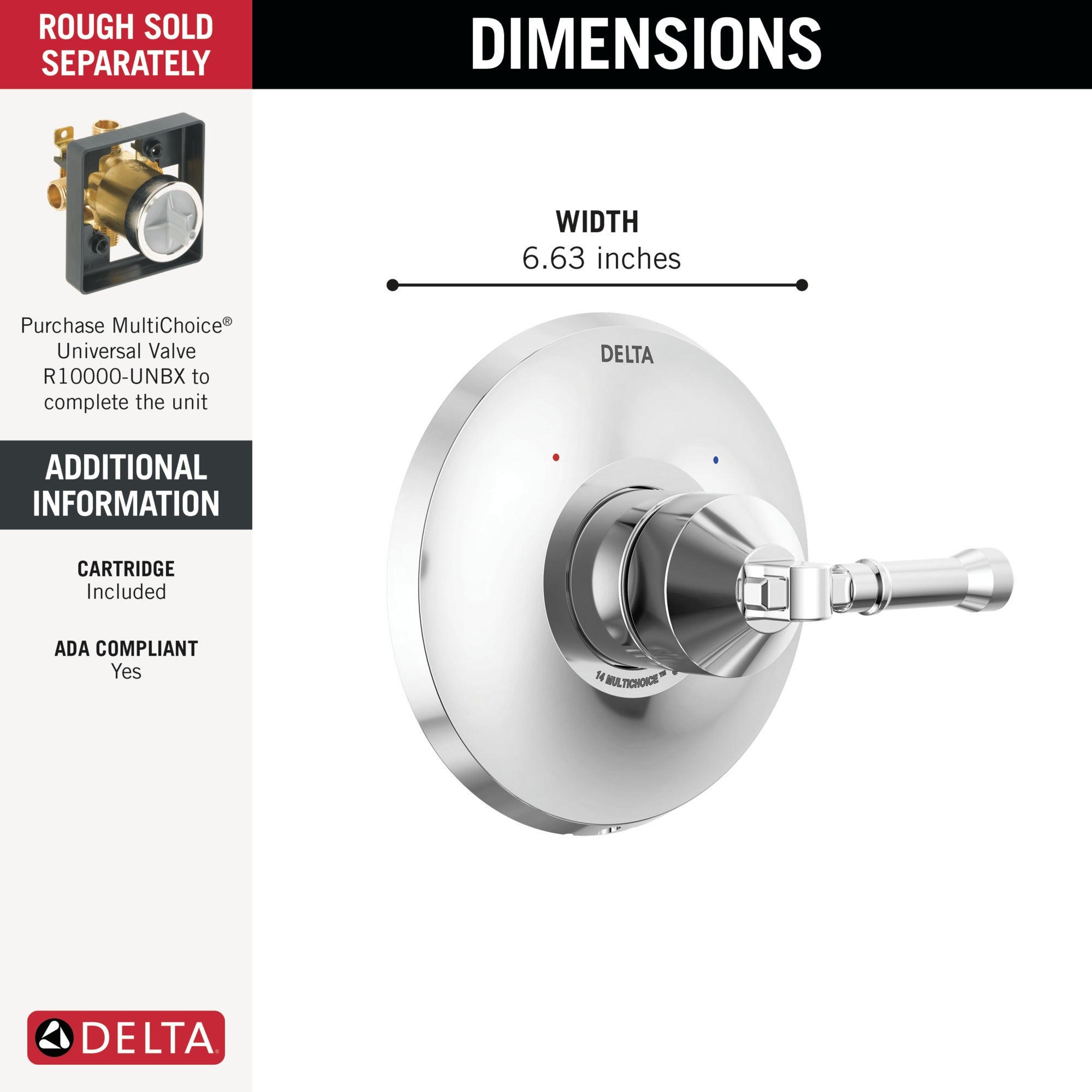 Delta Broderick® 14 Series Valve Only Trim