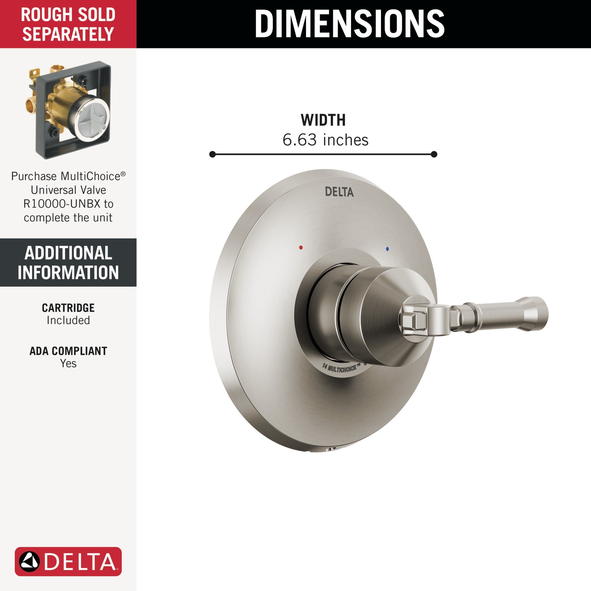 Delta Broderick® 14 Series Valve Only Trim