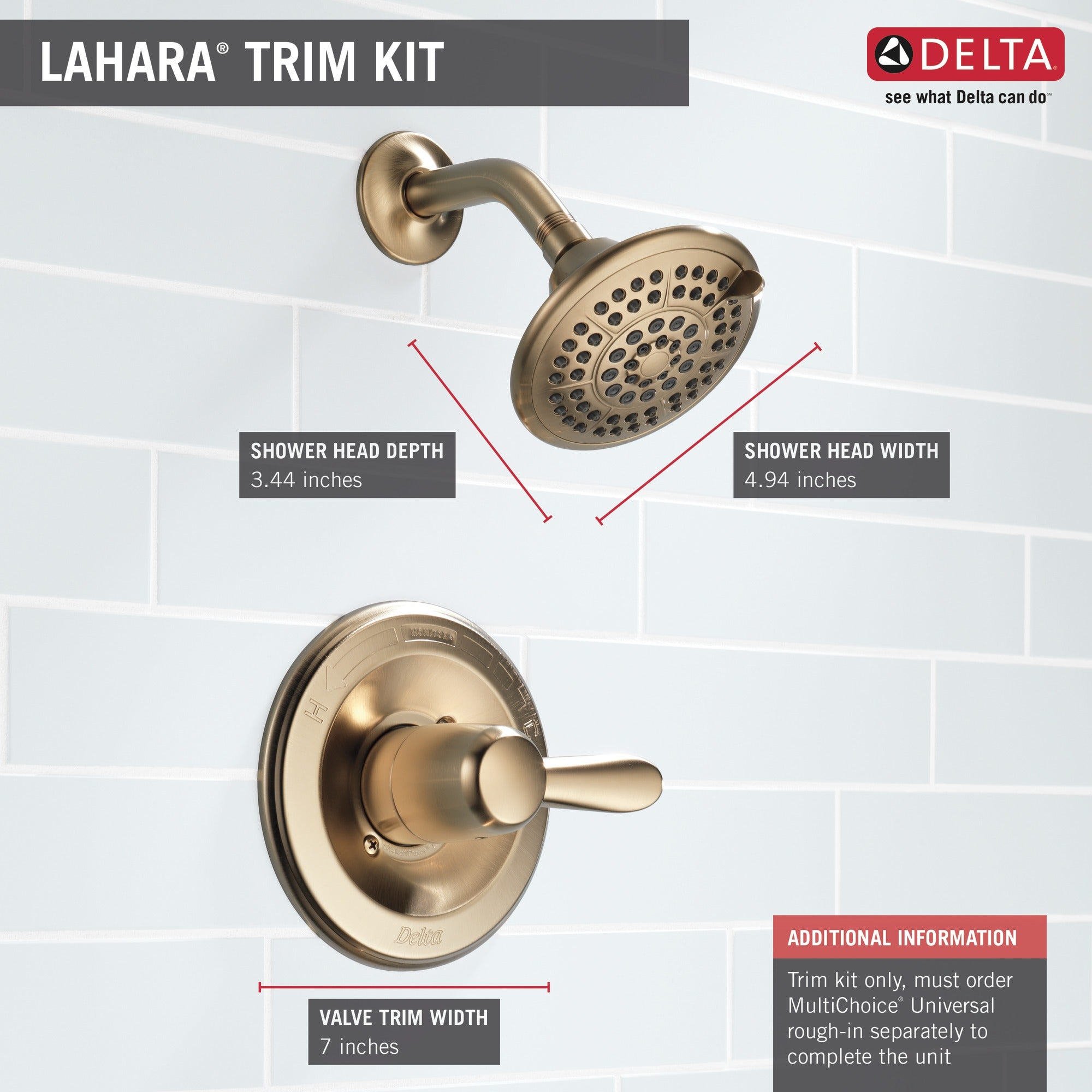Delta Lahara® Monitor® 14 Series Shower Trim