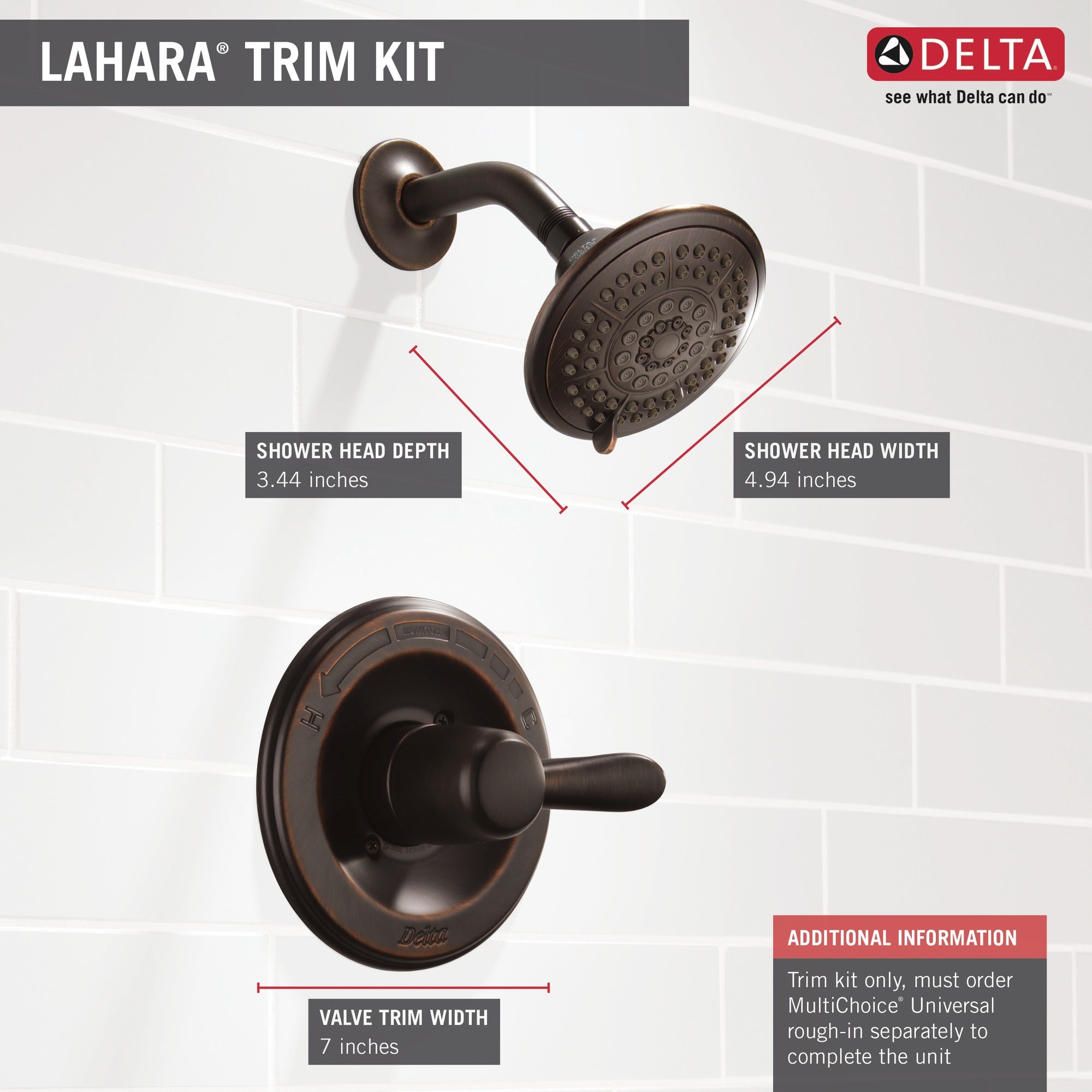 Delta Lahara® Monitor® 14 Series Shower Trim