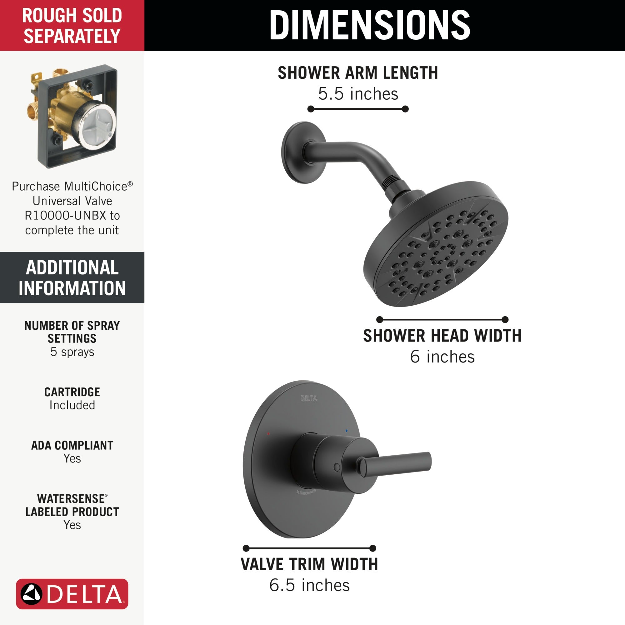 Delta Altado™ Monitor 14 Series Shower Trim