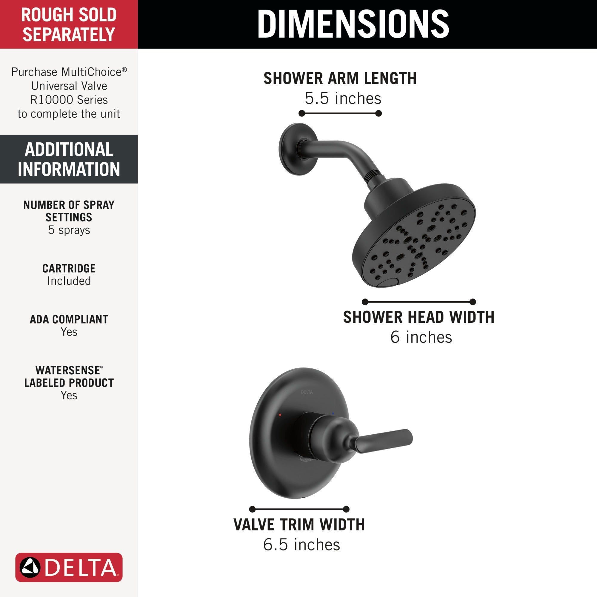 Delta Bonacci™ 14 Series Shower Trim