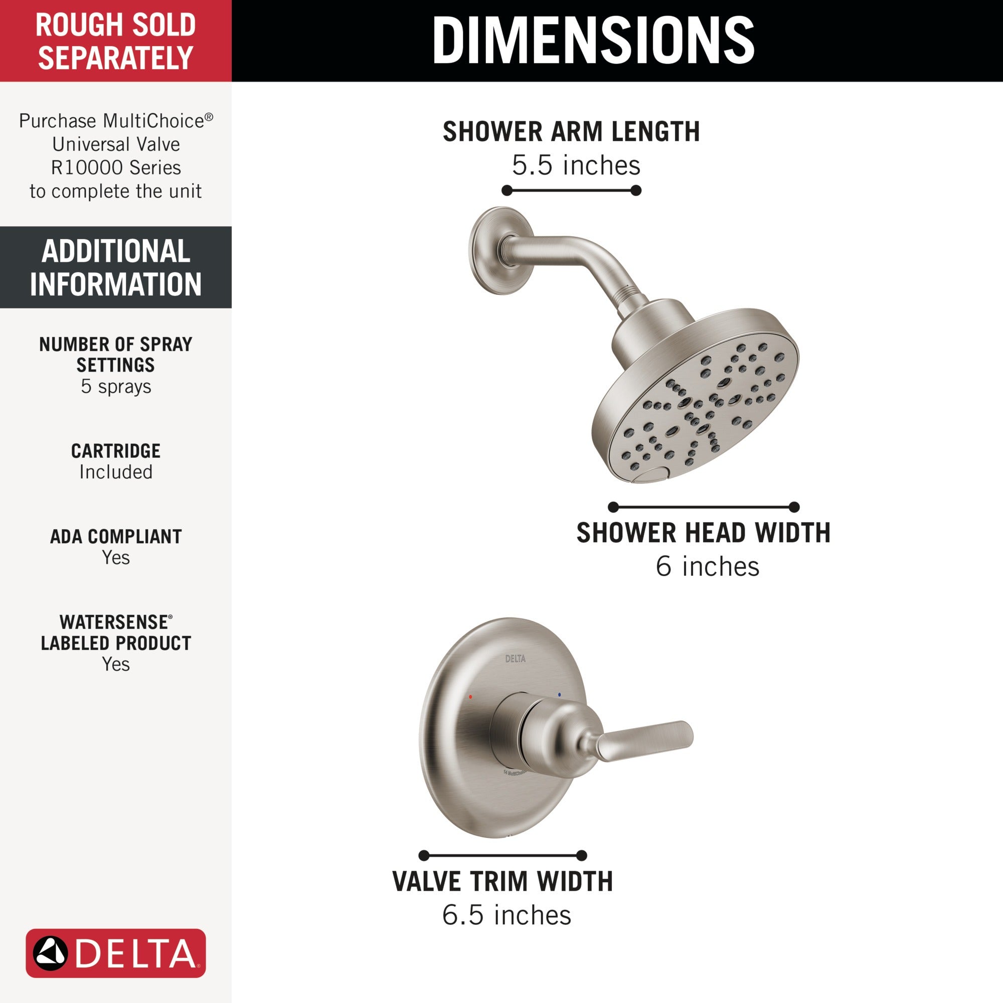 Delta Bonacci™ 14 Series Shower Trim