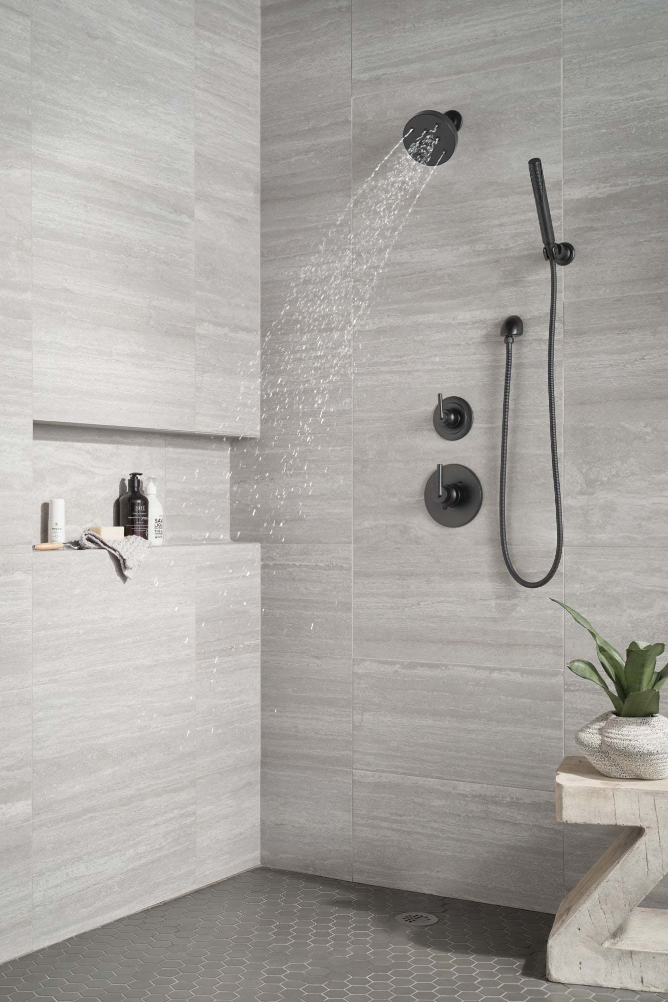 Delta Grail® Premium Single-Setting Adjustable Wall Mount Hand Shower