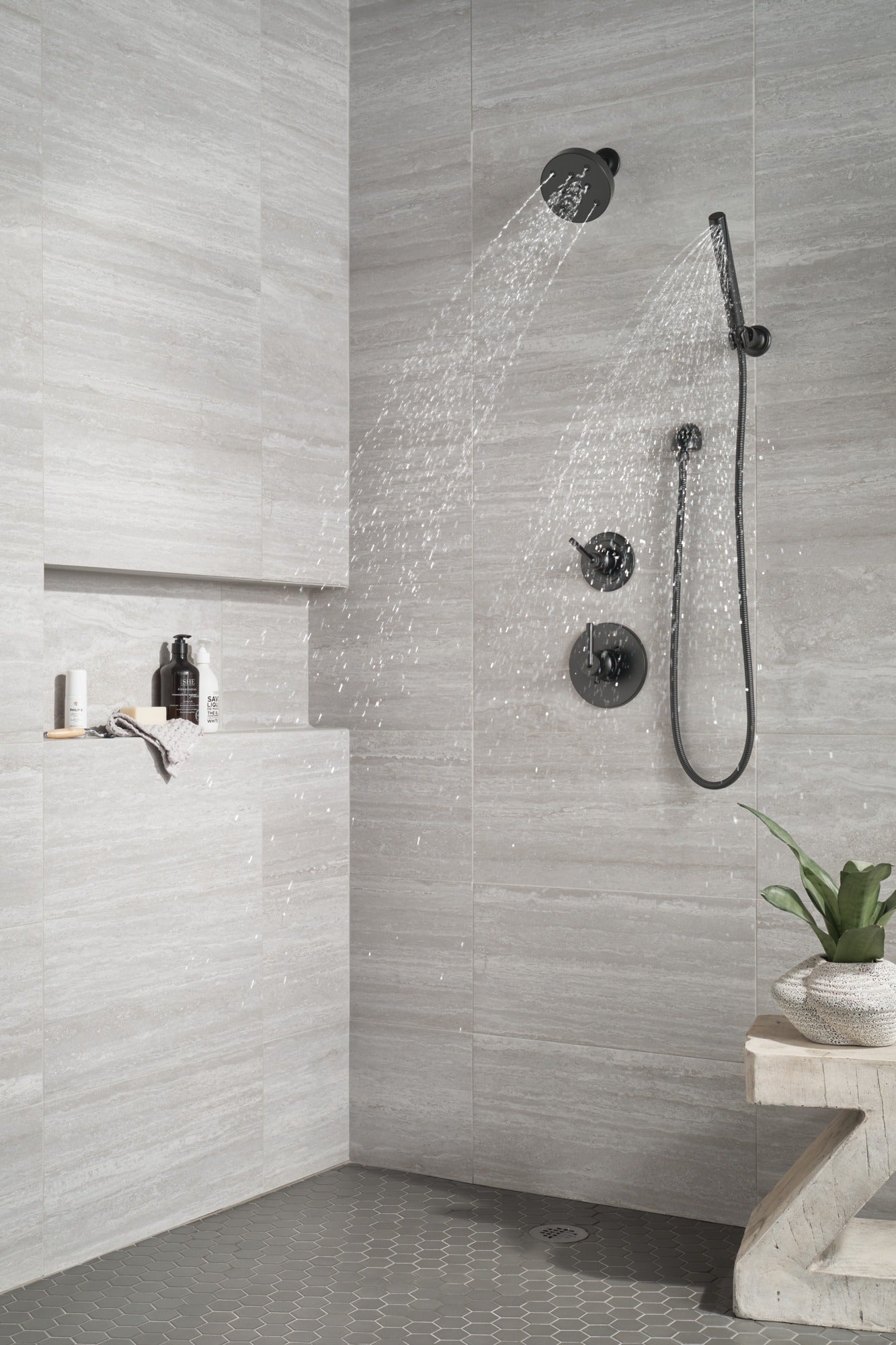 Delta Grail® Premium Single-Setting Adjustable Wall Mount Hand Shower