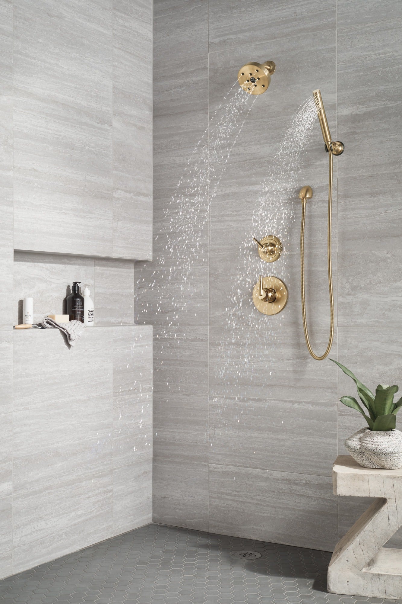 Delta Grail® Premium Single-Setting Adjustable Wall Mount Hand Shower